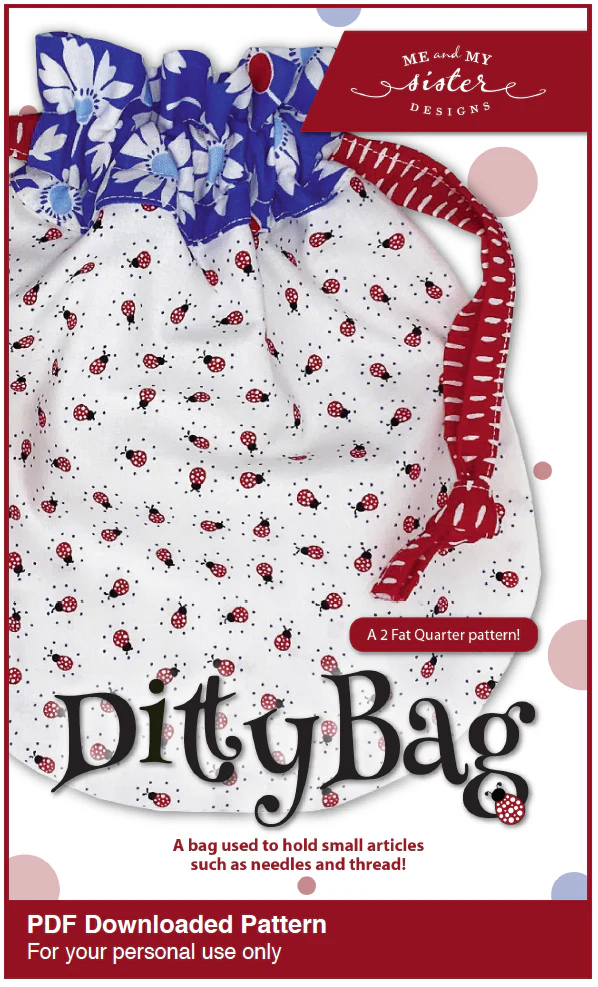 DITTY BAG - Me & My Sister Designs Pattern DIGITAL DOWNLOAD