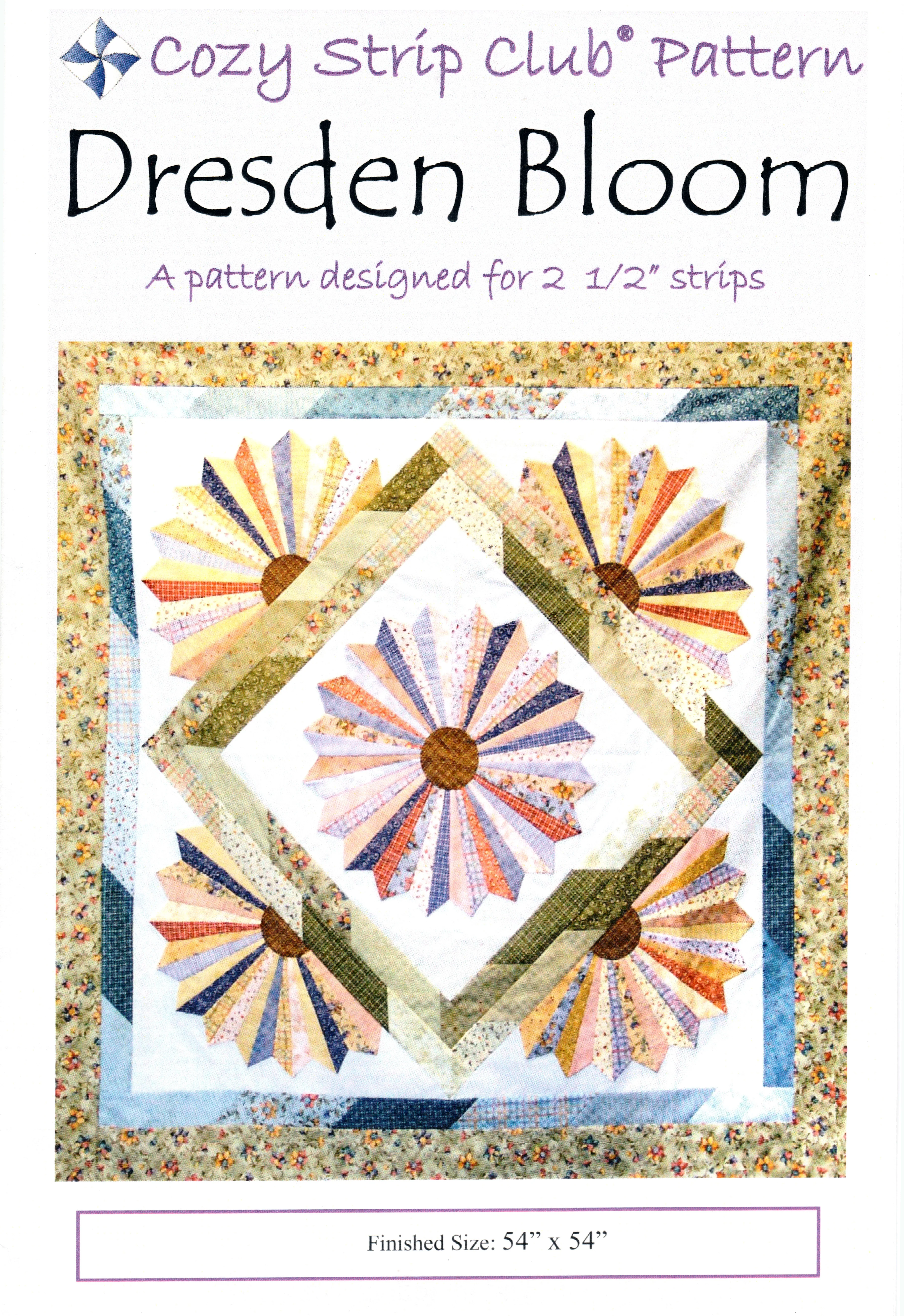 DRESDEN BLOOM - Cozy Quilt Design Pattern