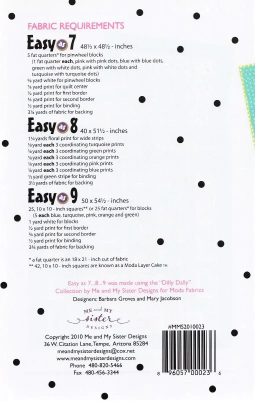 EASY AS 7 8 9 - Me & My Sister Designs Pattern DIGITAL DOWNLOAD - Image 2