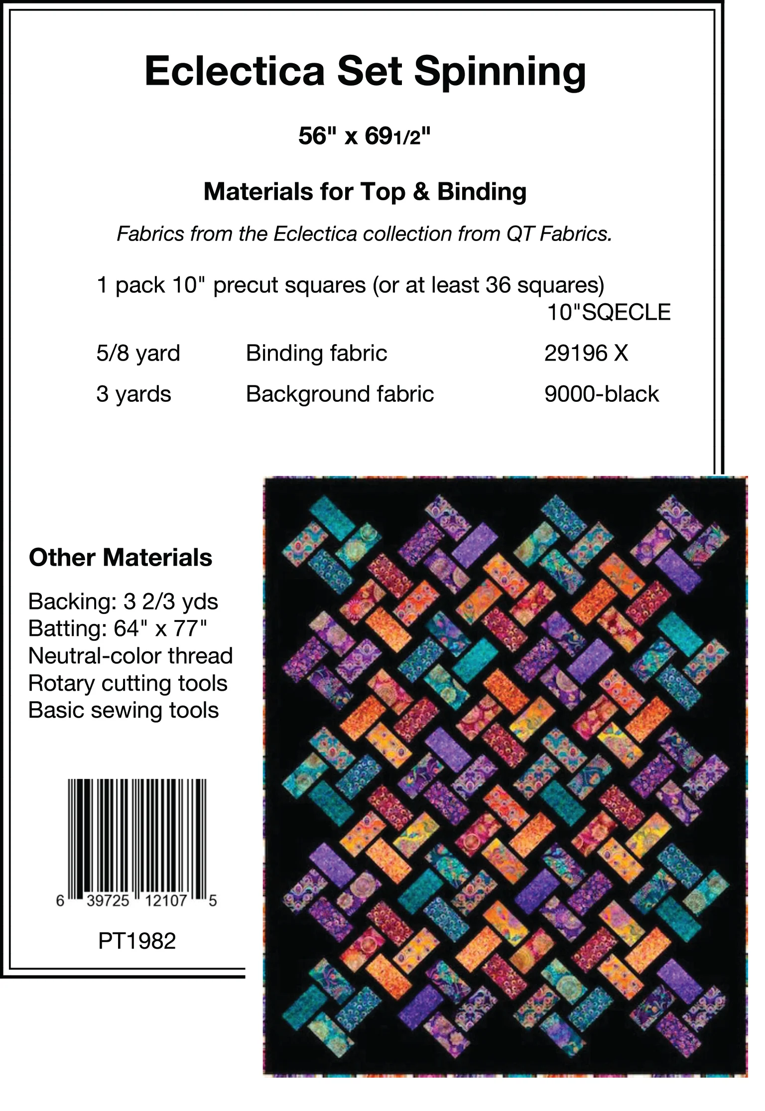 ECLECTICA SET SPINNING - Pine Tree Country Quilts Pattern - DIGITAL DOWNLOAD - Image 2