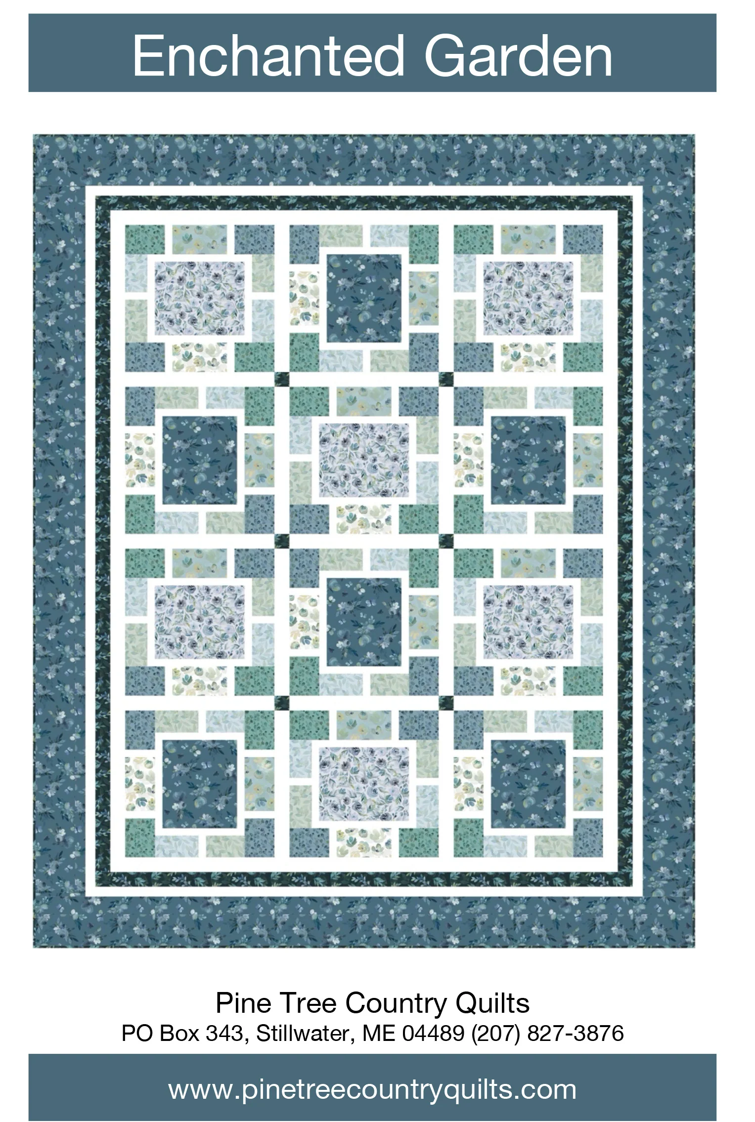 ENCHANTED GARDEN - Pine Tree Country Quilts Pattern - DIGITAL DOWNLOAD