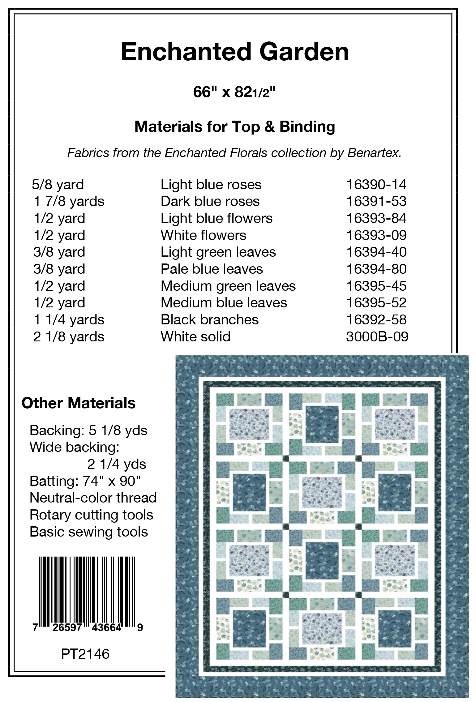 ENCHANTED GARDEN - Pine Tree Country Quilts Pattern - DIGITAL DOWNLOAD - Image 2