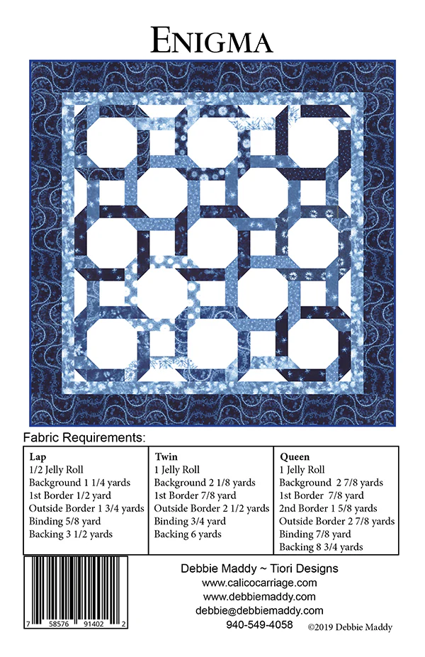 ENIGMA - Calico Carriage Quilt Designs Pattern CCQD174 DIGITAL DOWNLOAD - Image 2