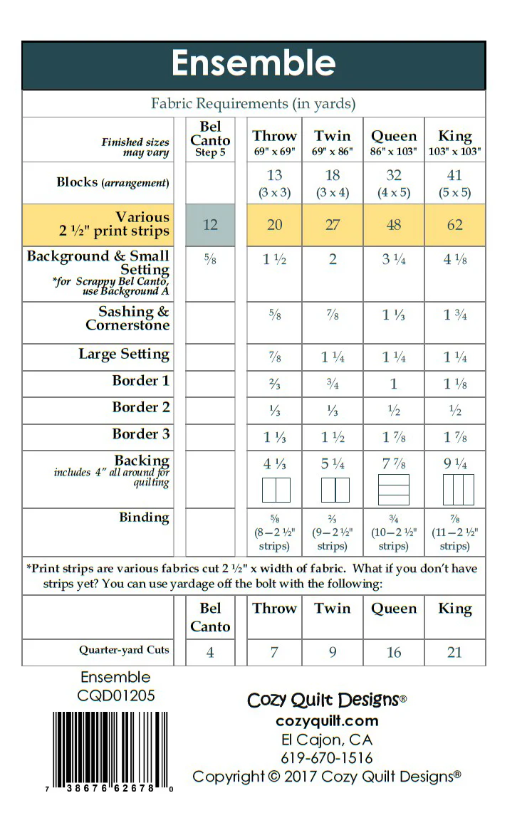 ENSEMBLE - Cozy Quilt Designs Pattern - Image 2