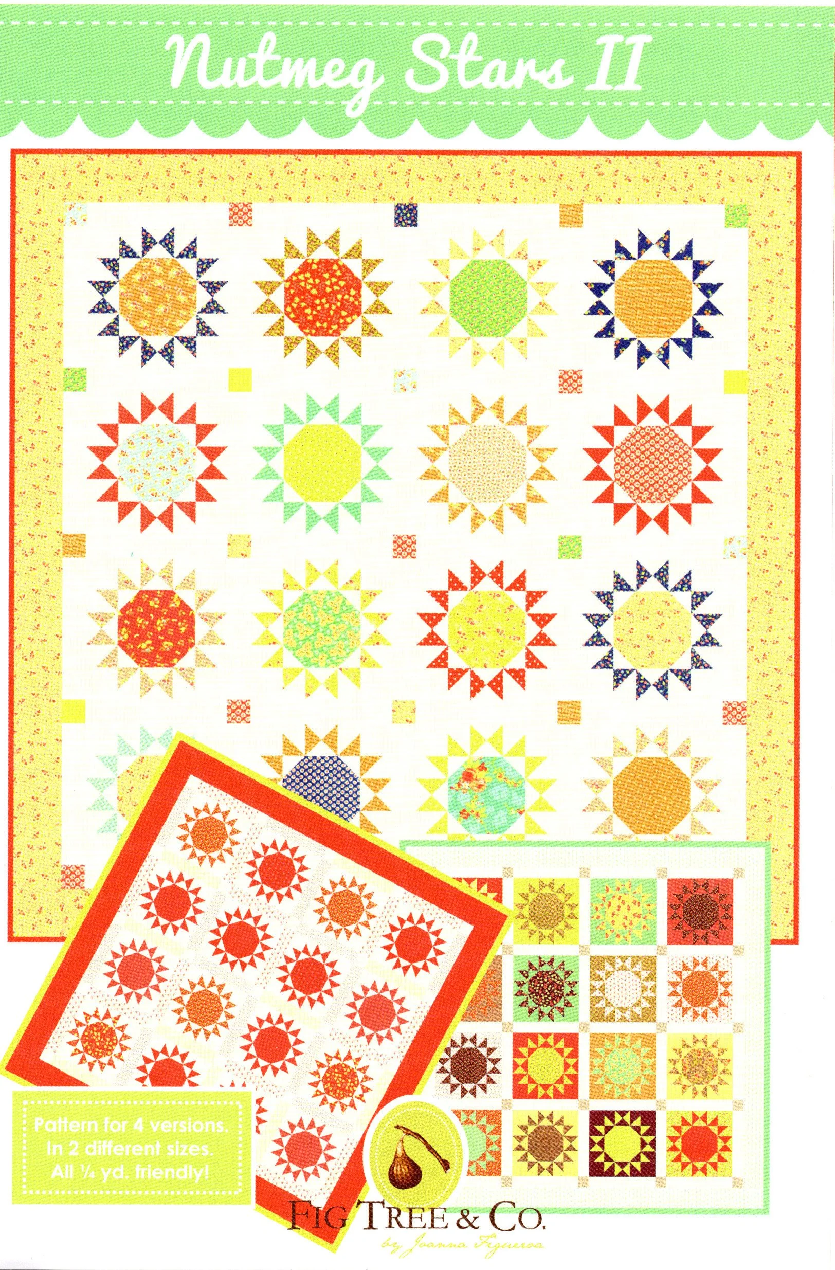 NUTMEG STARS II - Fig Tree & Co. Quilt Pattern