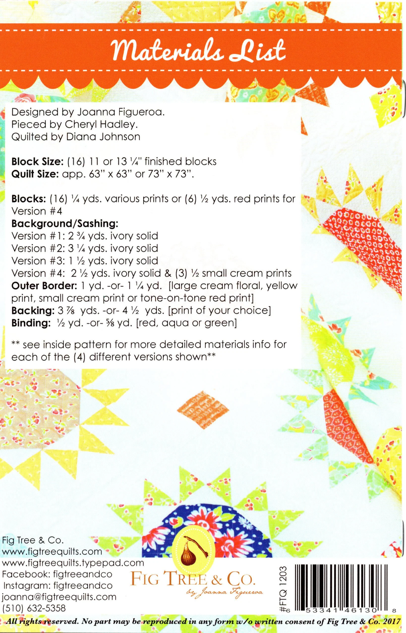 NUTMEG STARS II - Fig Tree & Co. Quilt Pattern - Image 2