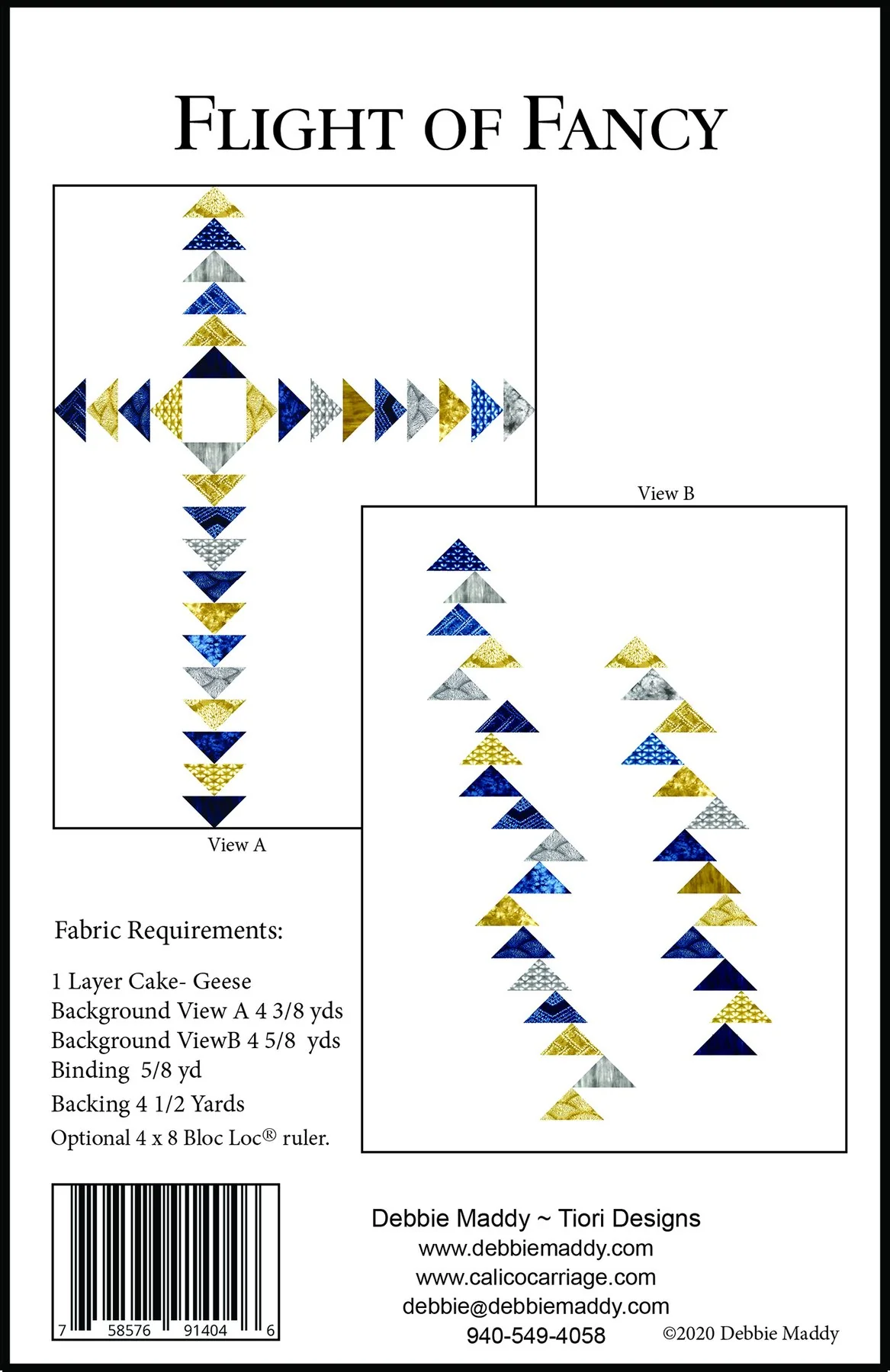 FLIGHT OF FANCY - Calico Carriage Quilt Designs Pattern CCQD176 - Image 2