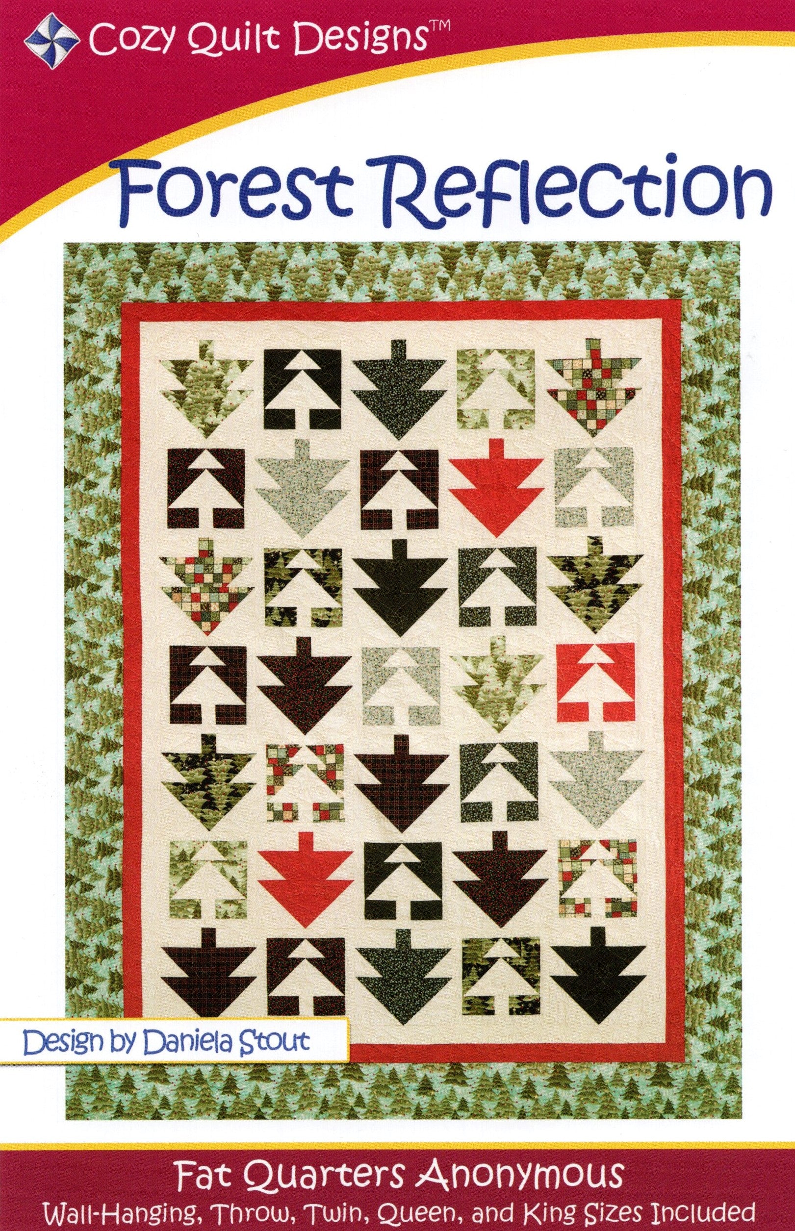 FOREST REFLECTION - Cozy Quilt Designs Pattern DIGITAL DOWNLOAD