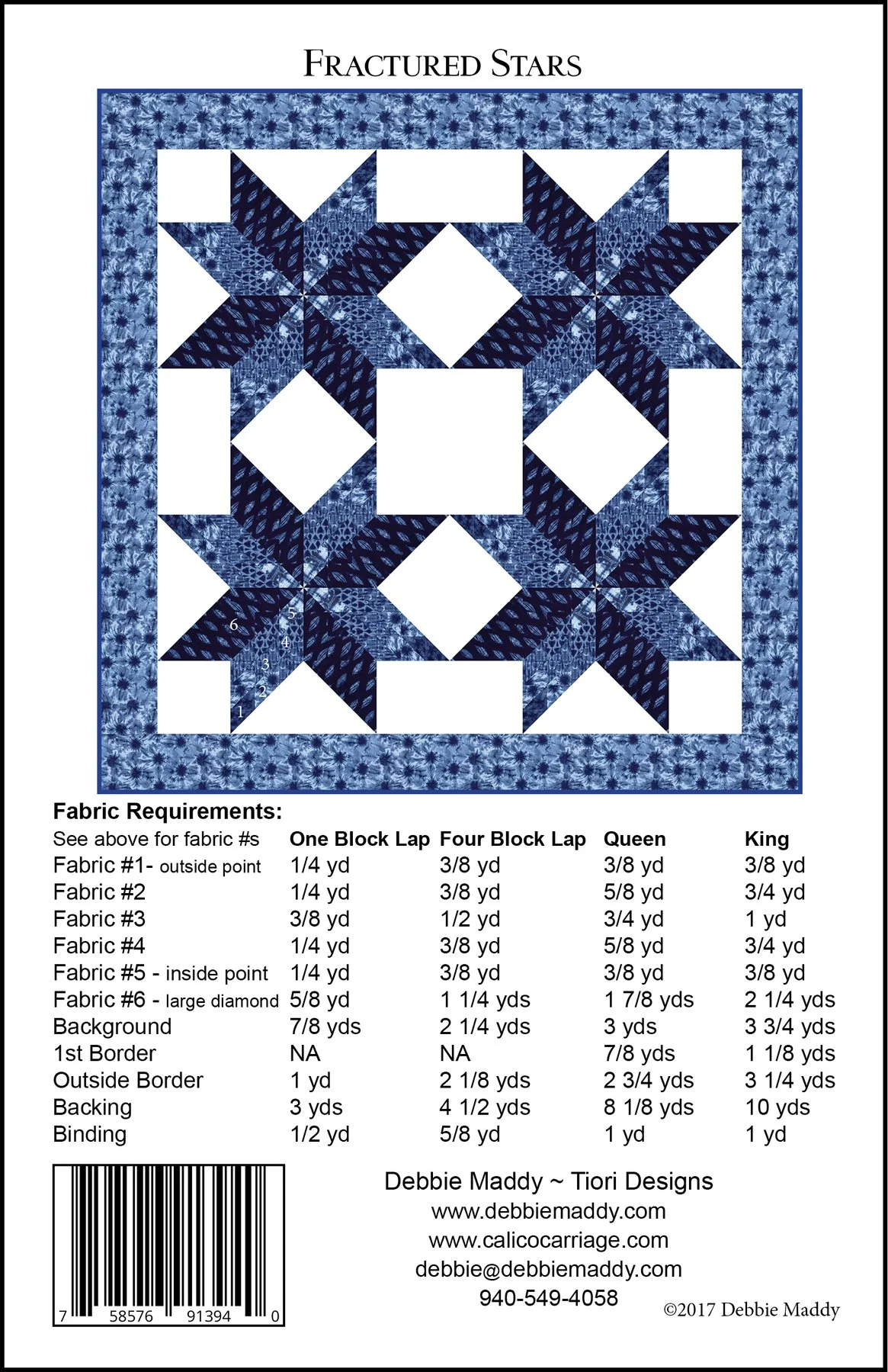 FRACTURED STARS - Calico Carriage Quilt Designs Pattern CCQD166 DIGITAL DOWNLOAD - Image 2