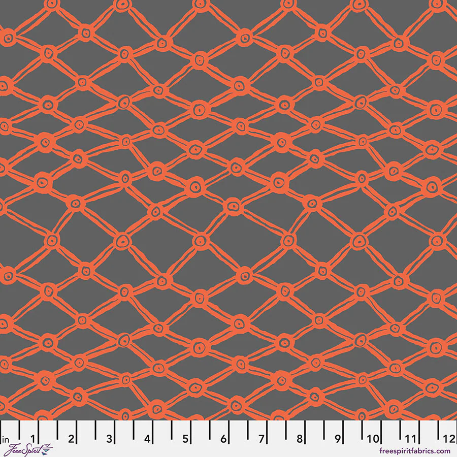 Free Spirit Kaffe Fassett Collective PWBM036 Grey Nets By The Yard