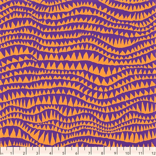 Free Spirit Kaffe Fassett Collective PWBM060 Carnival Sharks Teeth By The Yard