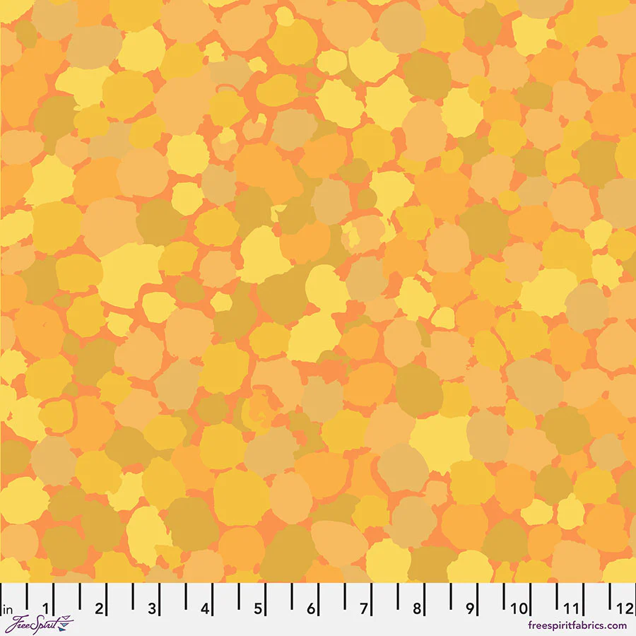 Free Spirit Kaffe Fassett Collective PWBM087 Yellow Reflections By The Yard