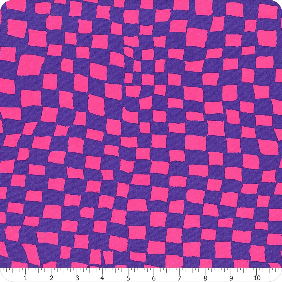 Free Spirit Kaffe Fassett Collective PWBM095 Purple Gameboard By The Yard