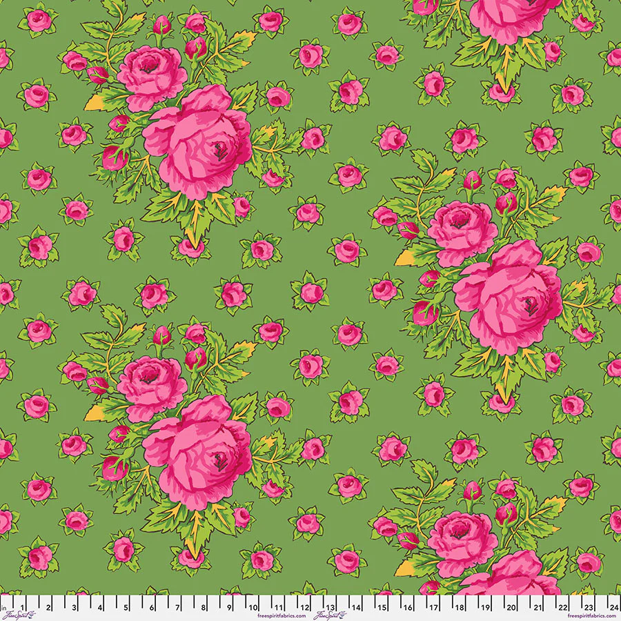 Free Spirit Kaffe Fassett Collective PWGP212 Green Rosie By The Yard