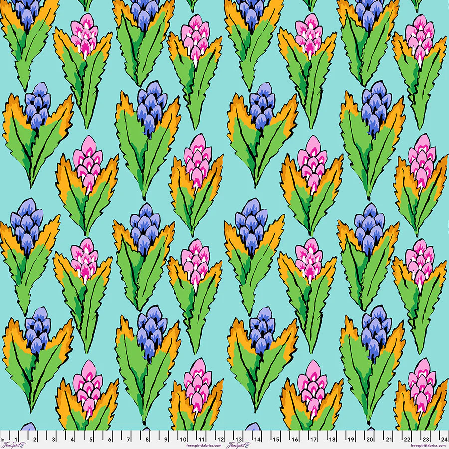 Free Spirit Kaffe Fassett Collective PWGP214 Duck Egg Hyacinth By The Yard