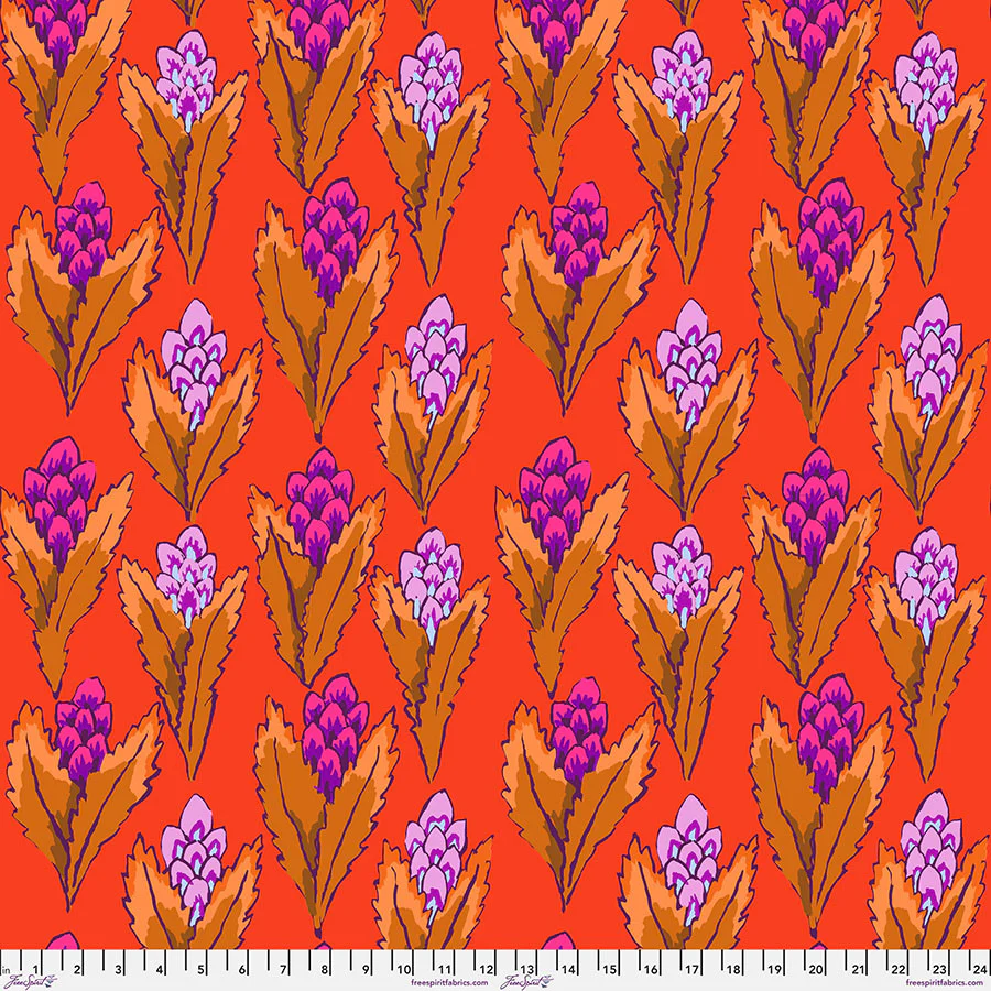 Free Spirit Kaffe Fassett Collective PWGP214 Red Hyacinth By The Yard