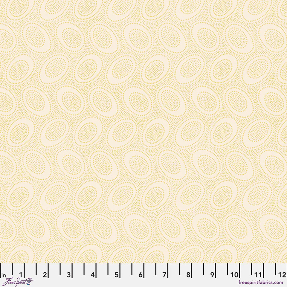 Free Spirit Kaffe Fassett GP71 Ivory Aboriginal Dot By The Yard