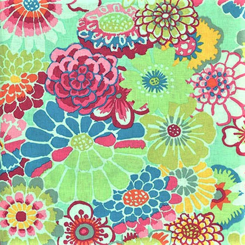 Free Spirit Kaffe Fassett GP89 Green Asian Circles By The Yard