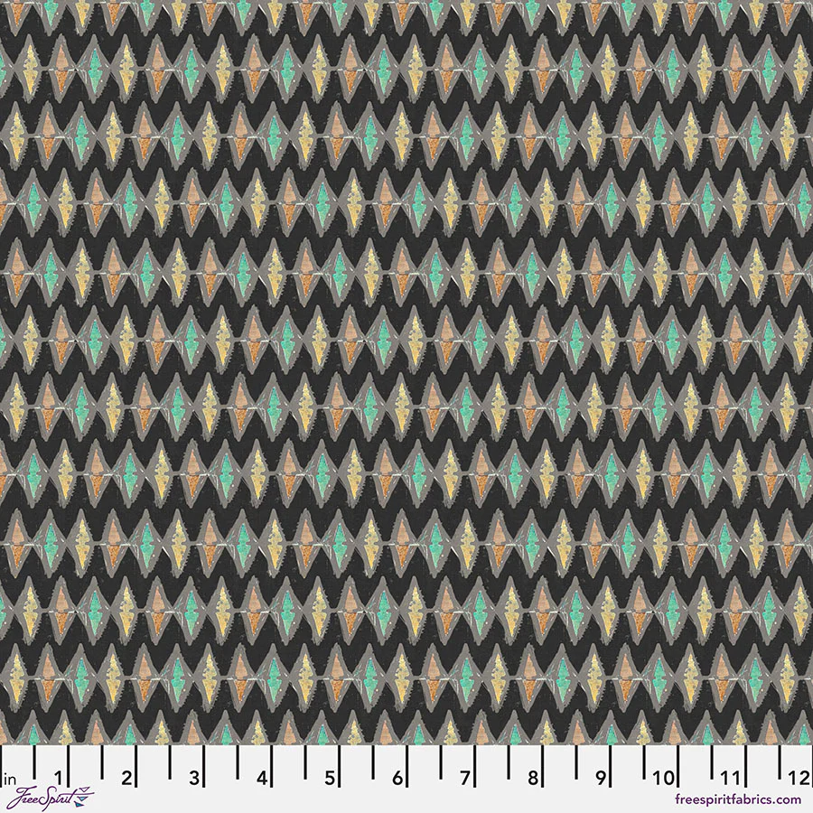 Free Spirit On Your Mark PWSE041 Night Zigzag By The Yard