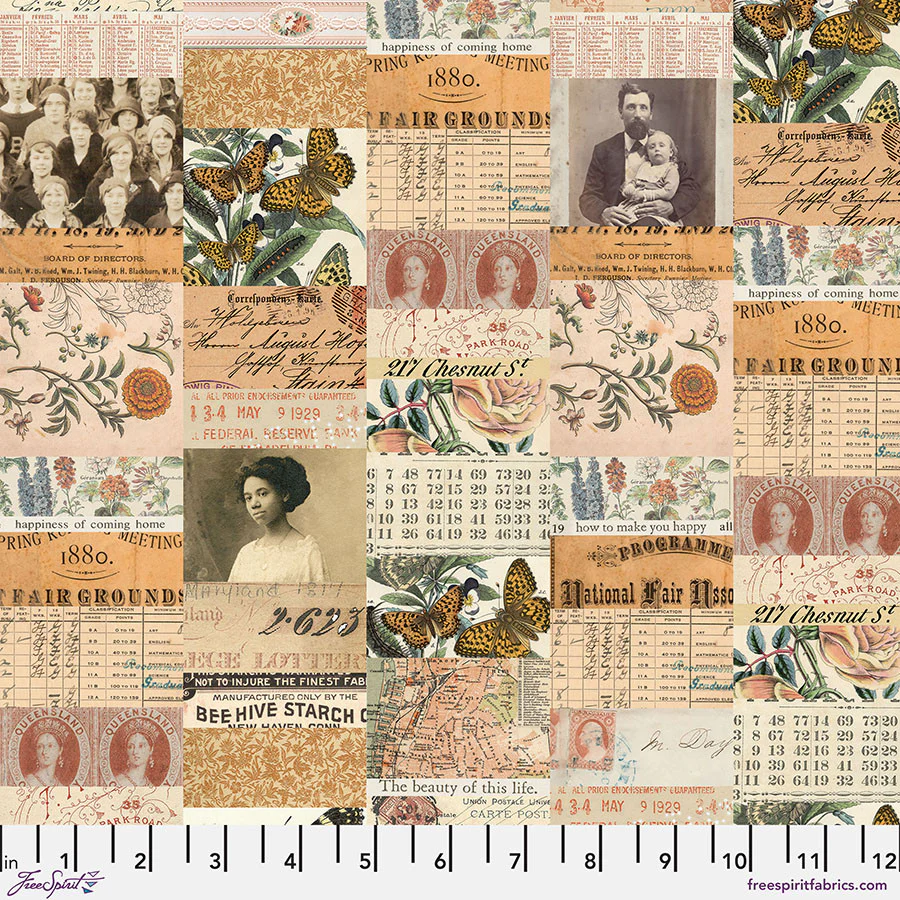 Free Spirit Palette PWTH230 Orange Collage By The Yard