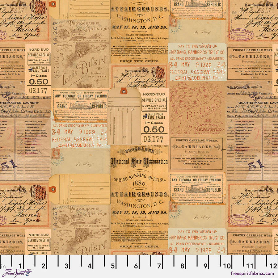 Free Spirit Palette PWTH235 Orange Ephemera By The Yard