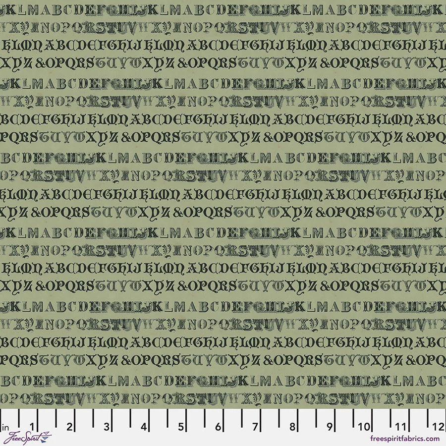 Free Spirit Palette PWTH264 Green Typography By The Yard