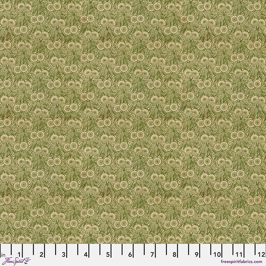 Free Spirit Palette PWTH268 Green Tiny Print By The Yard