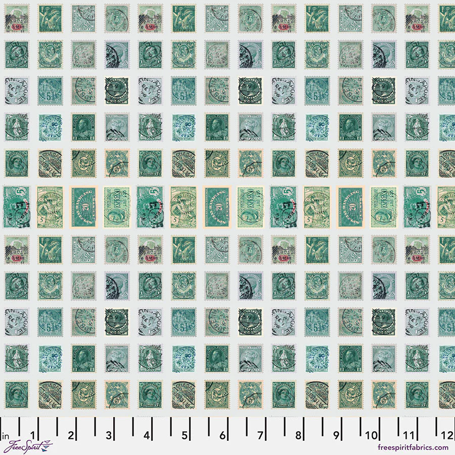 Free Spirit Palette PWTH271 Teal Stamps By The Yard