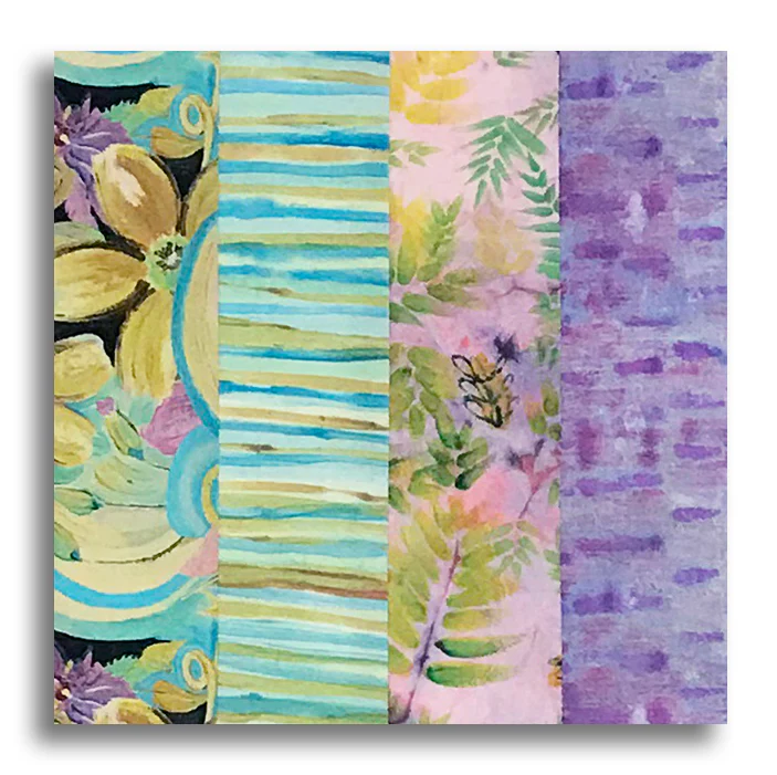 Free Spirit Pre-Cut 24 Block Rail Fence Quilt Kit - After The Rain - Image 2