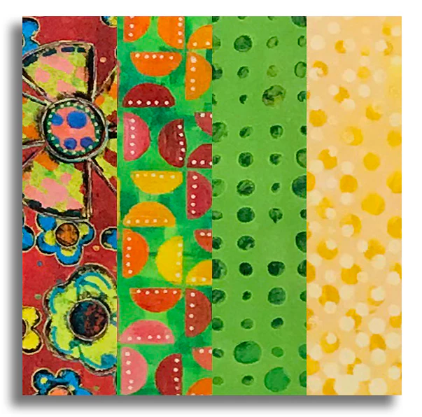 Free Spirit Pre-Cut 24 Block Rail Fence Quilt Kit - Dragonfly Dance - Red - Image 2
