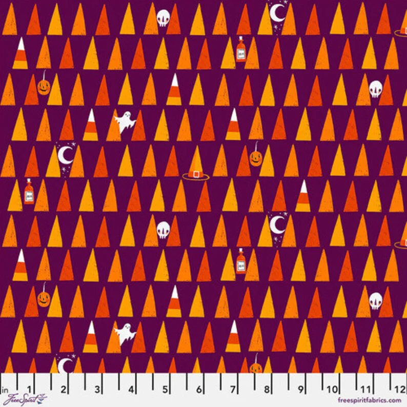 Free Spirit PWCD117 XPurple Candy Corn By The Yard