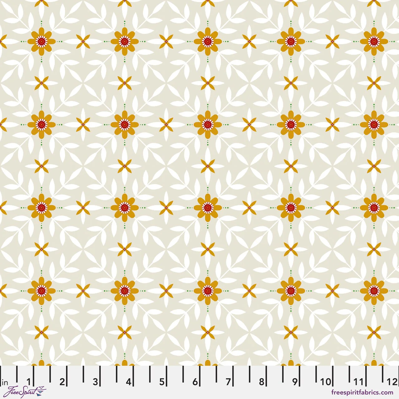 Free Spirit 12 Days Of Christmas PWCD136 Swan Lattice Taupe By The Yard