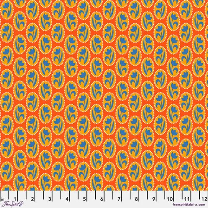 Free Spirit PWJS161 Orange Cameo By The Yard
