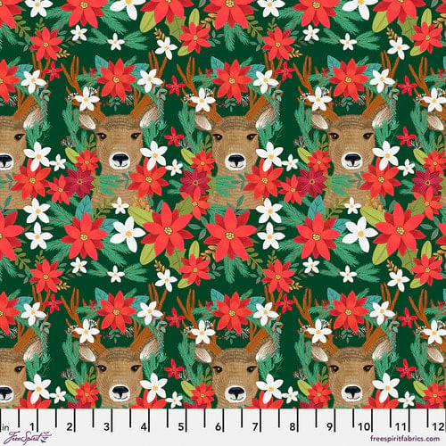 Free Spirit Christmas Cabin PWMC087 Multi Reindeer Revelry By The Yard