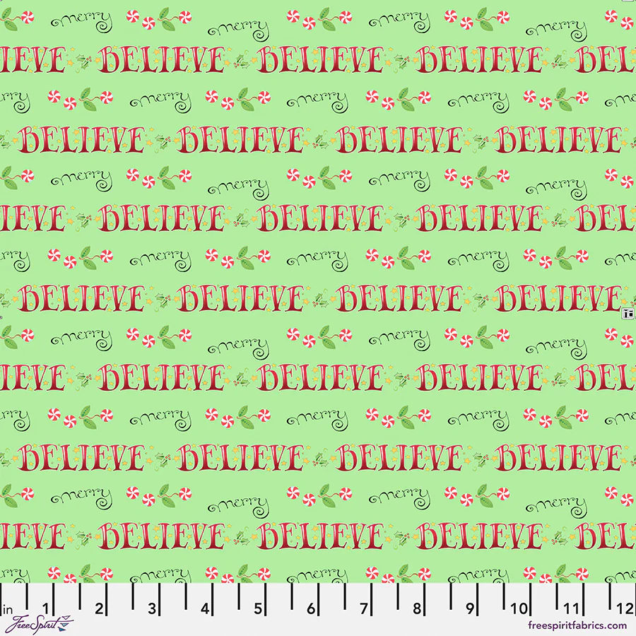 Free Spirit So Much Joy! PWMY013 Lime Believe & Merry By The Yard