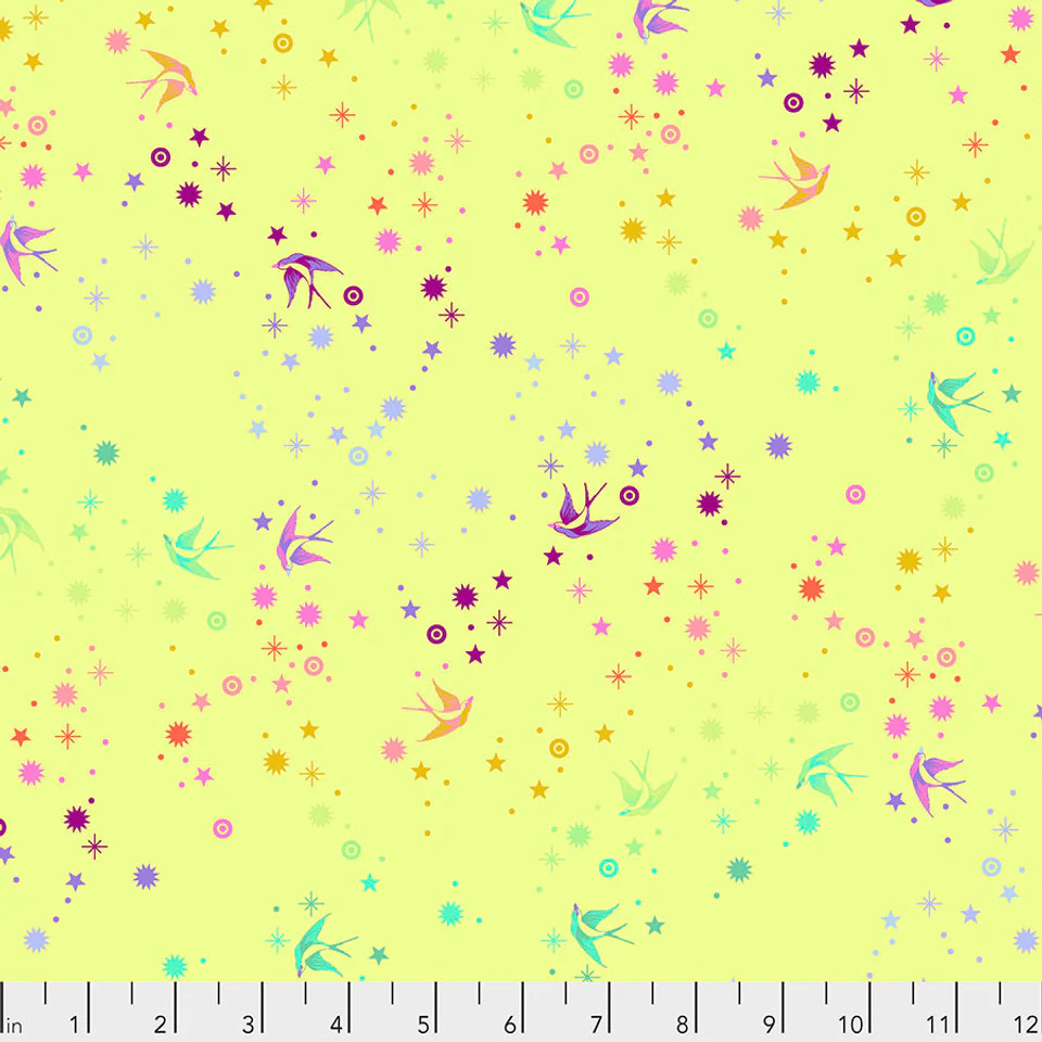 Free Spirit Tula's True Colors PWTP133 Lime Fairy Dust By The Yard