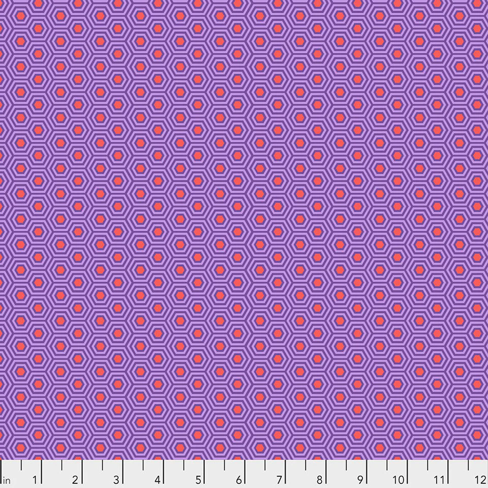 Free Spirit Tula's True Colors PWTP150 Fire Fish Hexy By The Yard