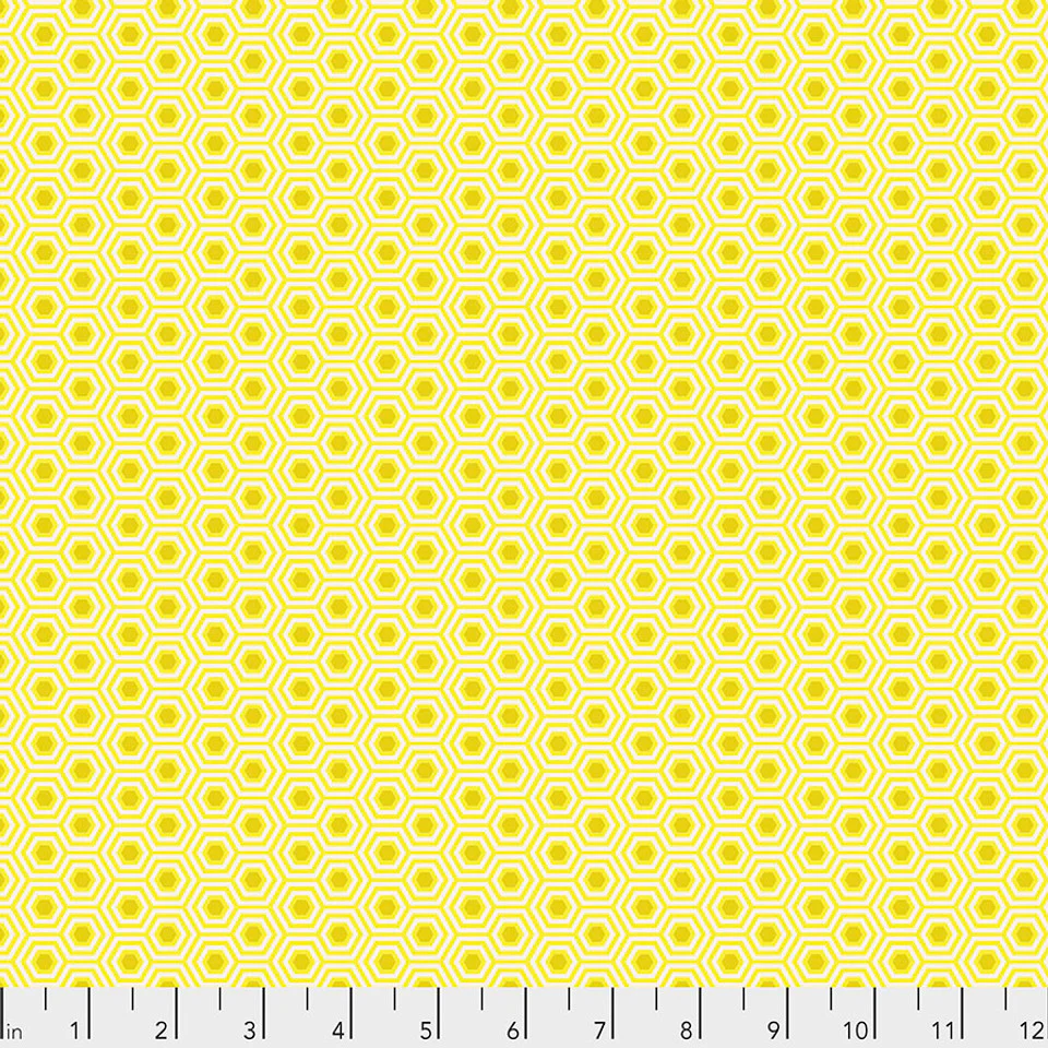 Free Spirit Tula's True Colors PWTP150 Sunshine Hexy By The Yard