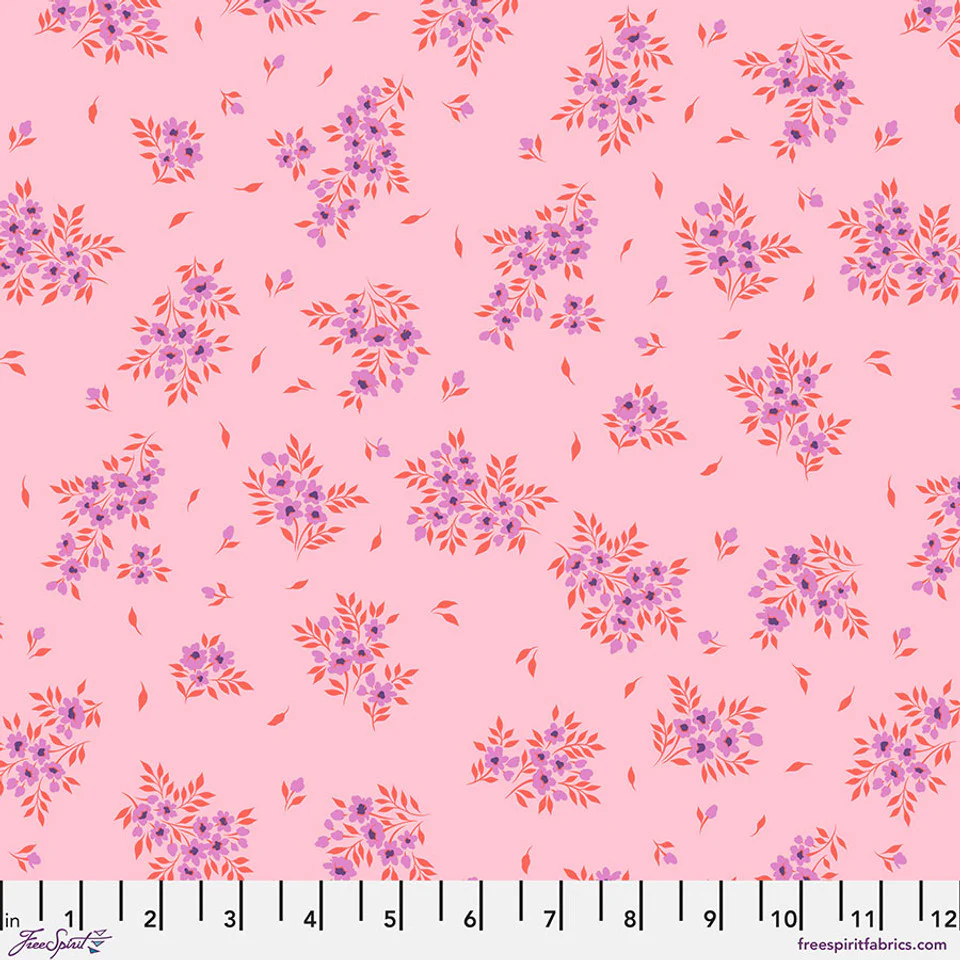 Free Spirit Tula's True Colors PWTP253 Pink Lemonade What A Ditz By The Yard