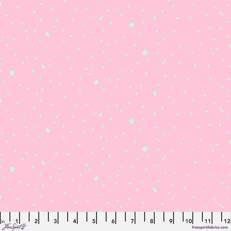 Free Spirit Tula's True Colors PWTP254 Piglet Space Sprinkles By The Yard