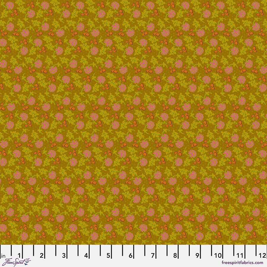 Free Spirit Vintage Cloth PWSK088 Wall Flower Vondel By The Yard