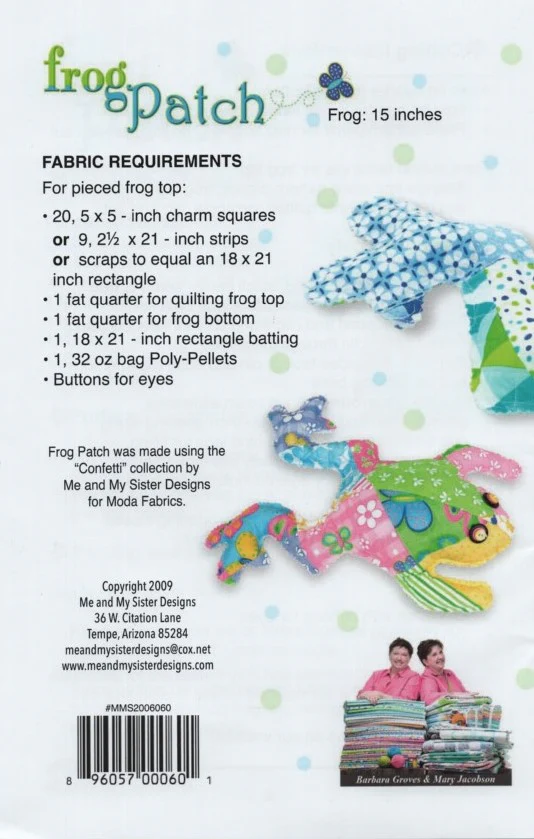FROG PATCH - Me & My Sister Designs Pattern DIGITAL DOWNLOAD - Image 2