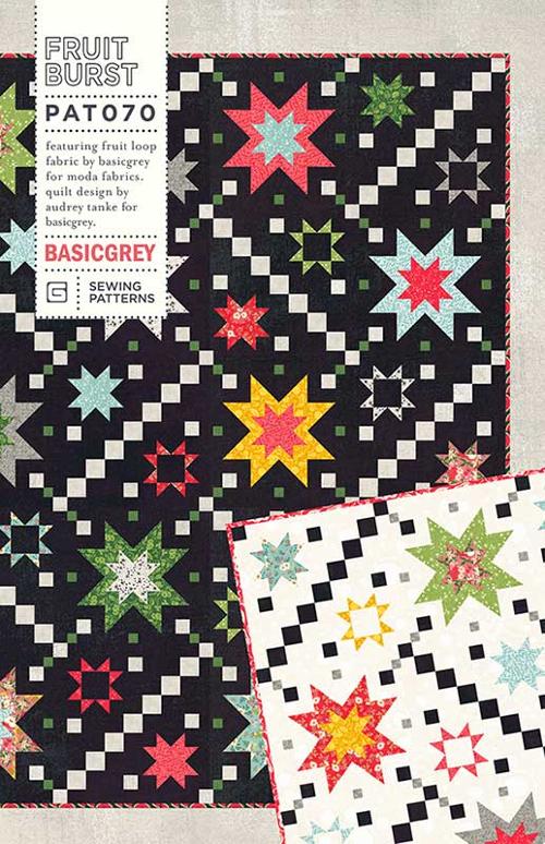 FRUIT BURST - BASICGREY Quilt Pattern 070 DIGITAL DOWNLOAD