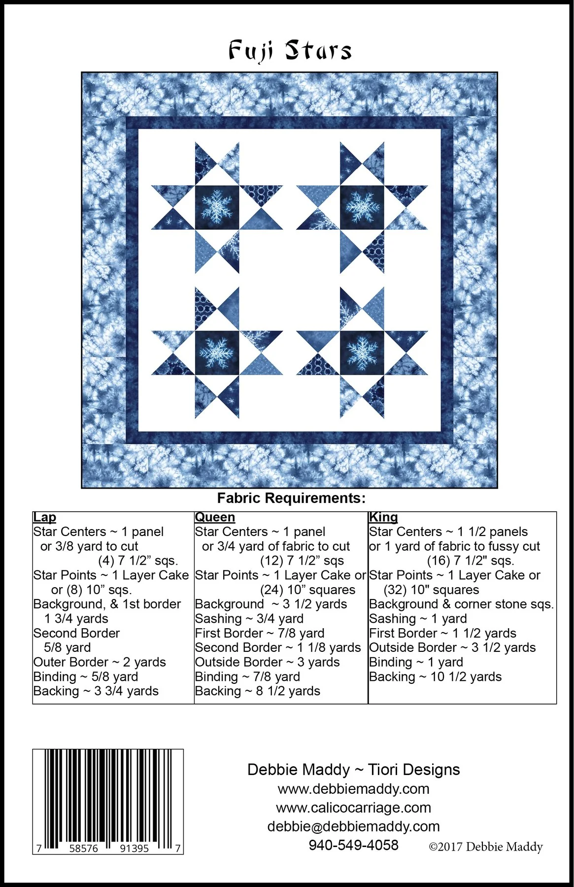 FUJI STARS - Calico Carriage Quilt Designs Pattern CCQD167 DIGITAL DOWNLOAD - Image 2