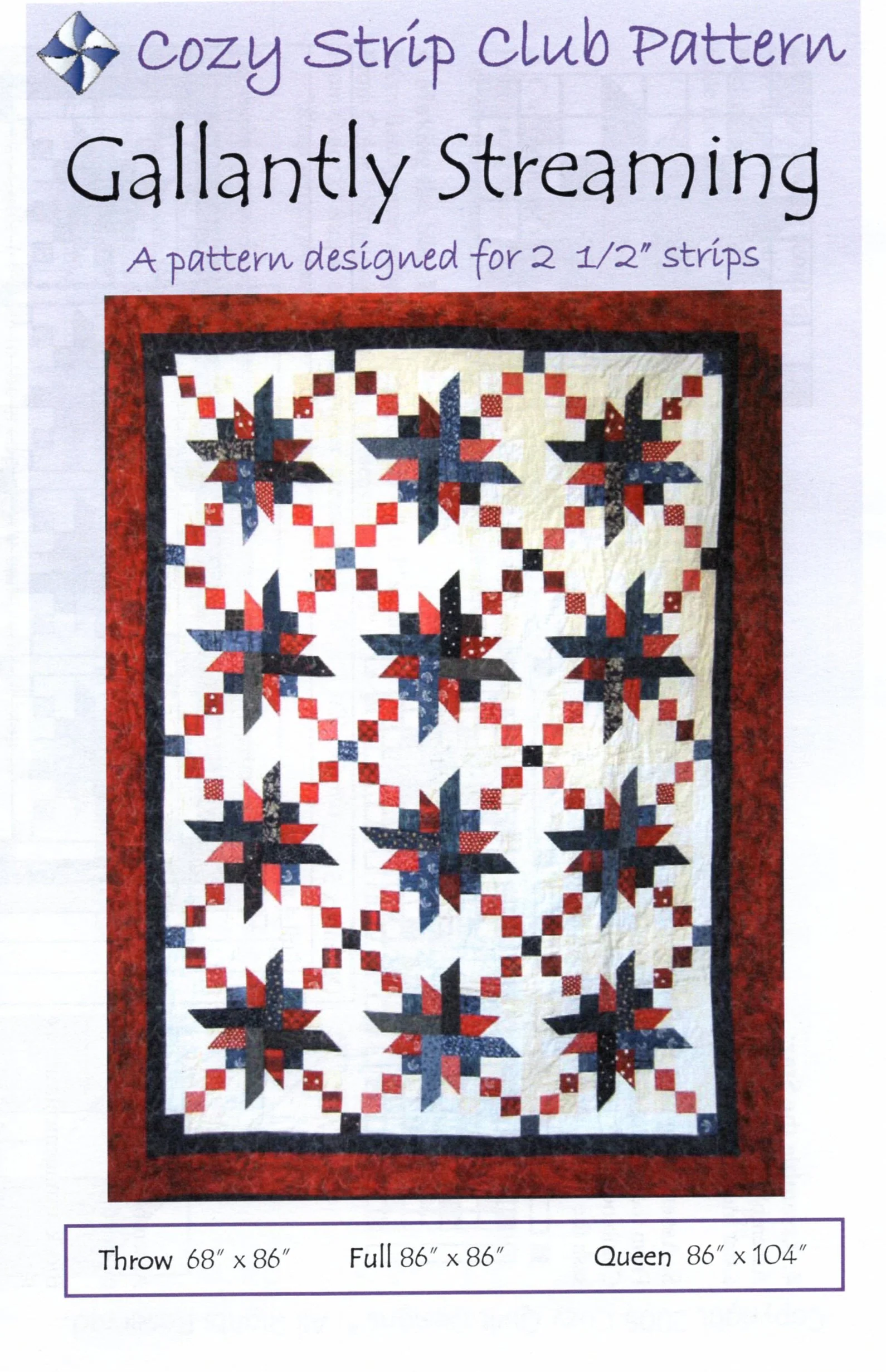 GALLANTLY STREAMING - Cozy Quilt Designs Pattern DIGITAL DOWNLOAD