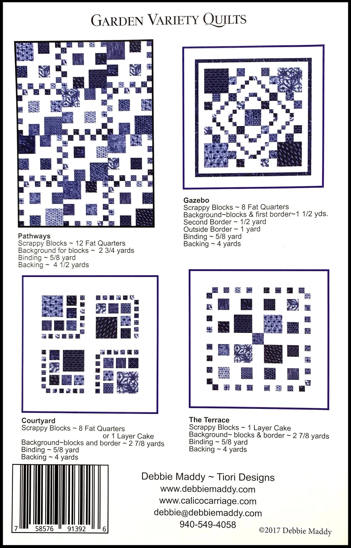 GARDEN VARIETY - Calico Carriage Quilt Designs Pattern CCQD164 - Image 2