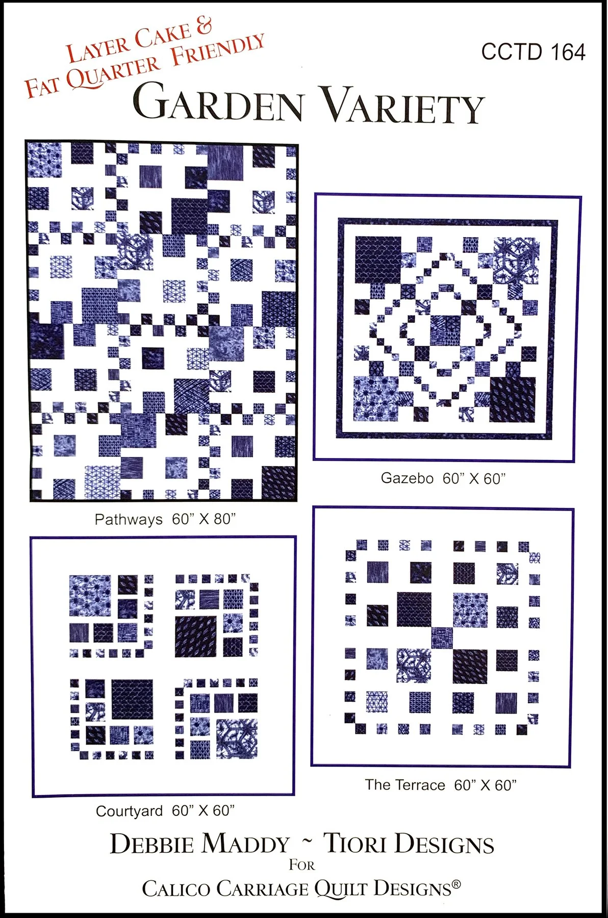 GARDEN VARIETY - Calico Carriage Quilt Designs Pattern CCQD164 DIGITAL DOWNLOAD