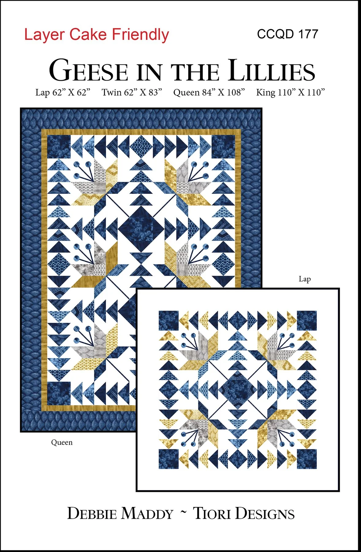 GEESE IN THE LILLIES - Calico Carriage Quilt Designs Pattern CCQD177