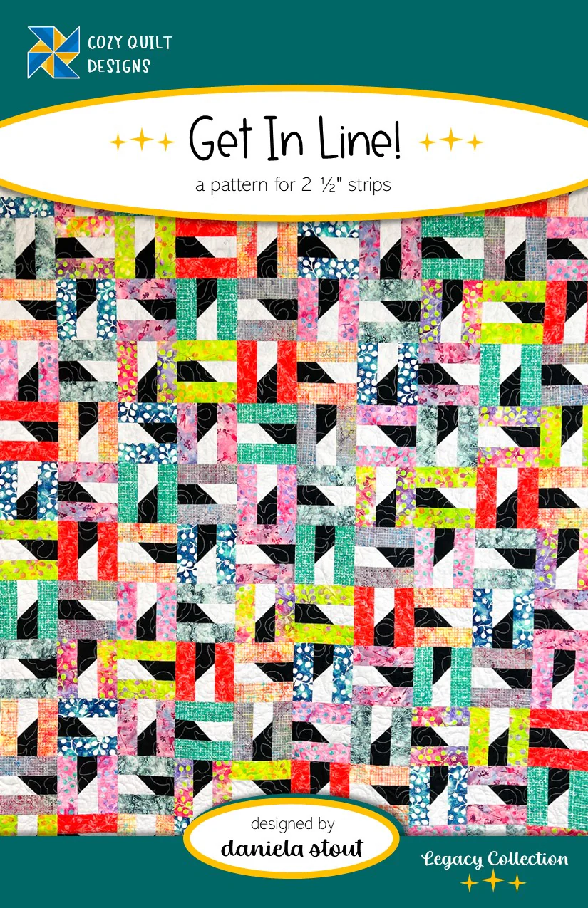 GET IN LINE! - Cozy Quilt Designs Pattern DIGITAL DOWNLOAD