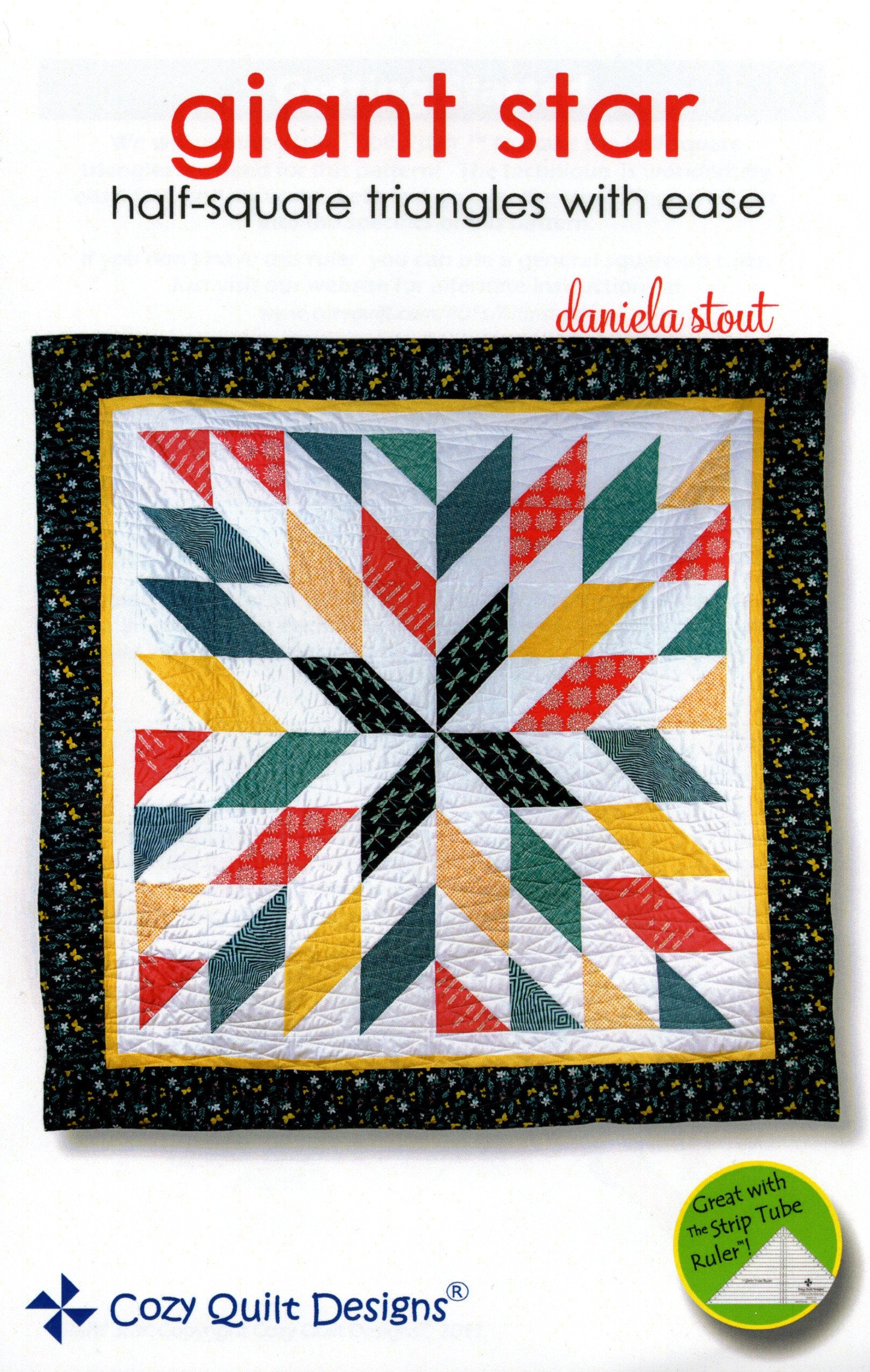 GIANT STAR - Cozy Quilt Designs Pattern DIGITAL DOWNLOAD